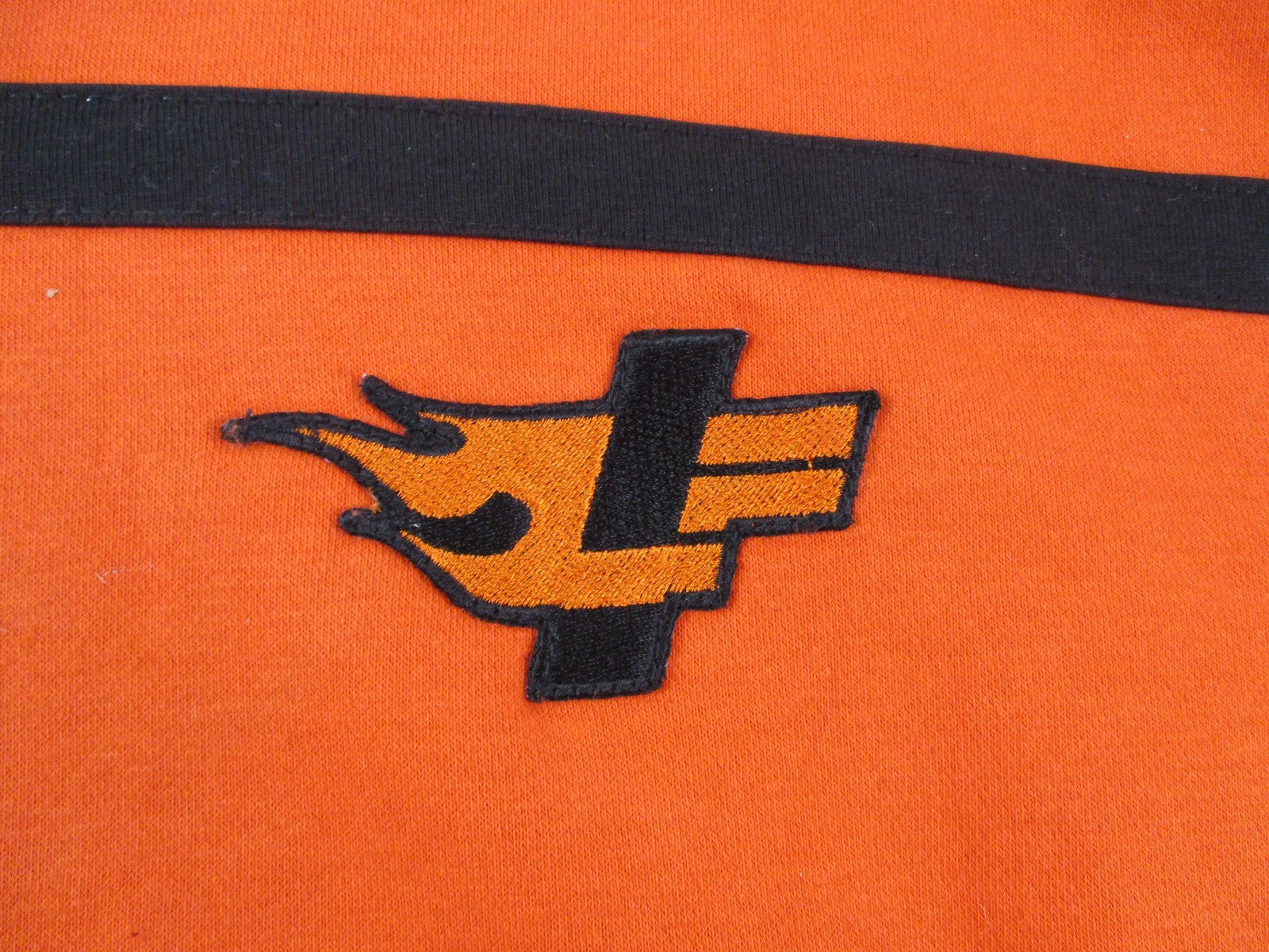 D73 USA Hoodie Mens 2XL Orange Full Zip Hot Wheels Racing 68 Graphic New 1288892