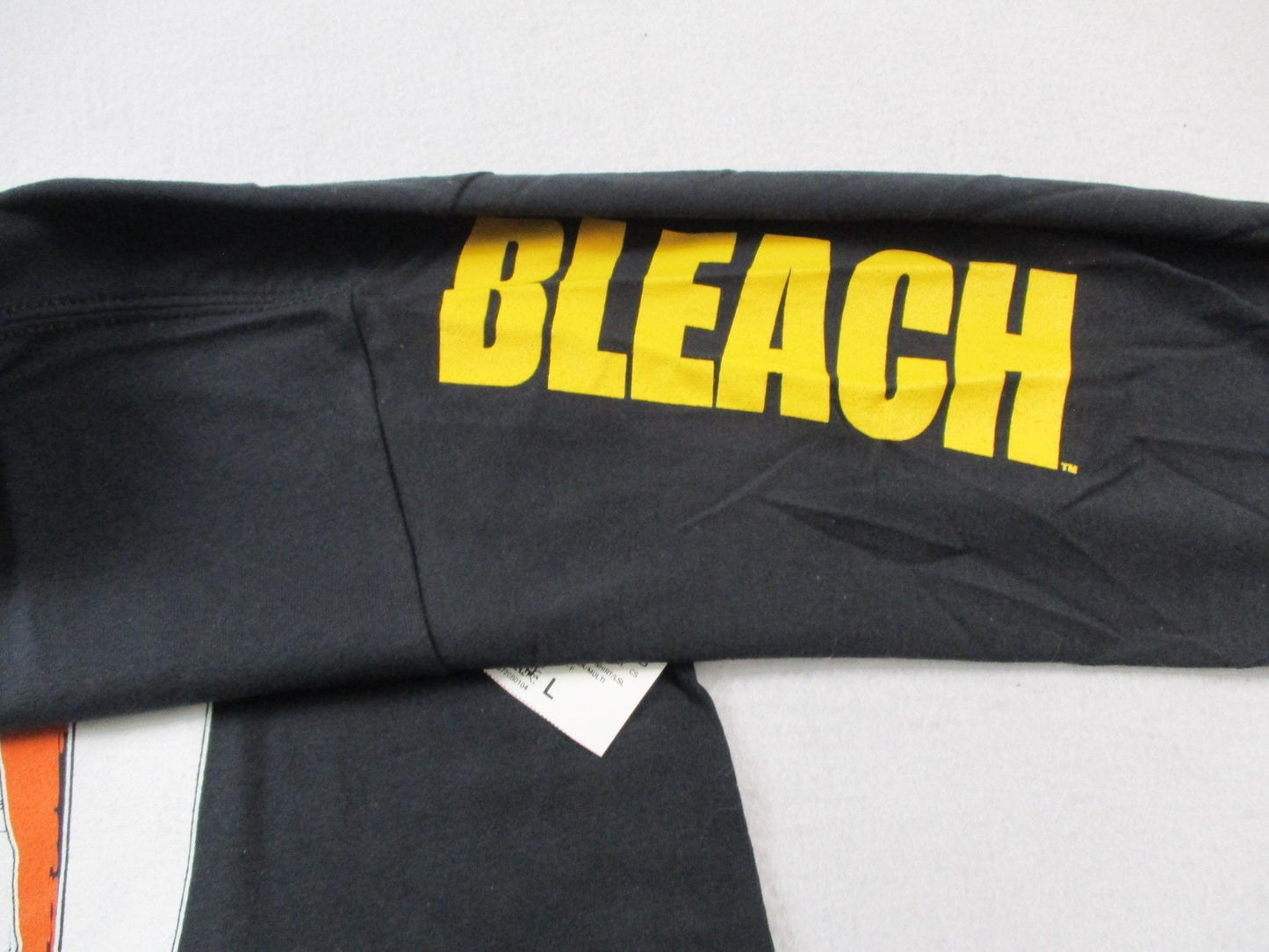 Bleach Ichigo Kurosaki Tee Mens Large Black Long Sleeve Anime Forever 21 1531324