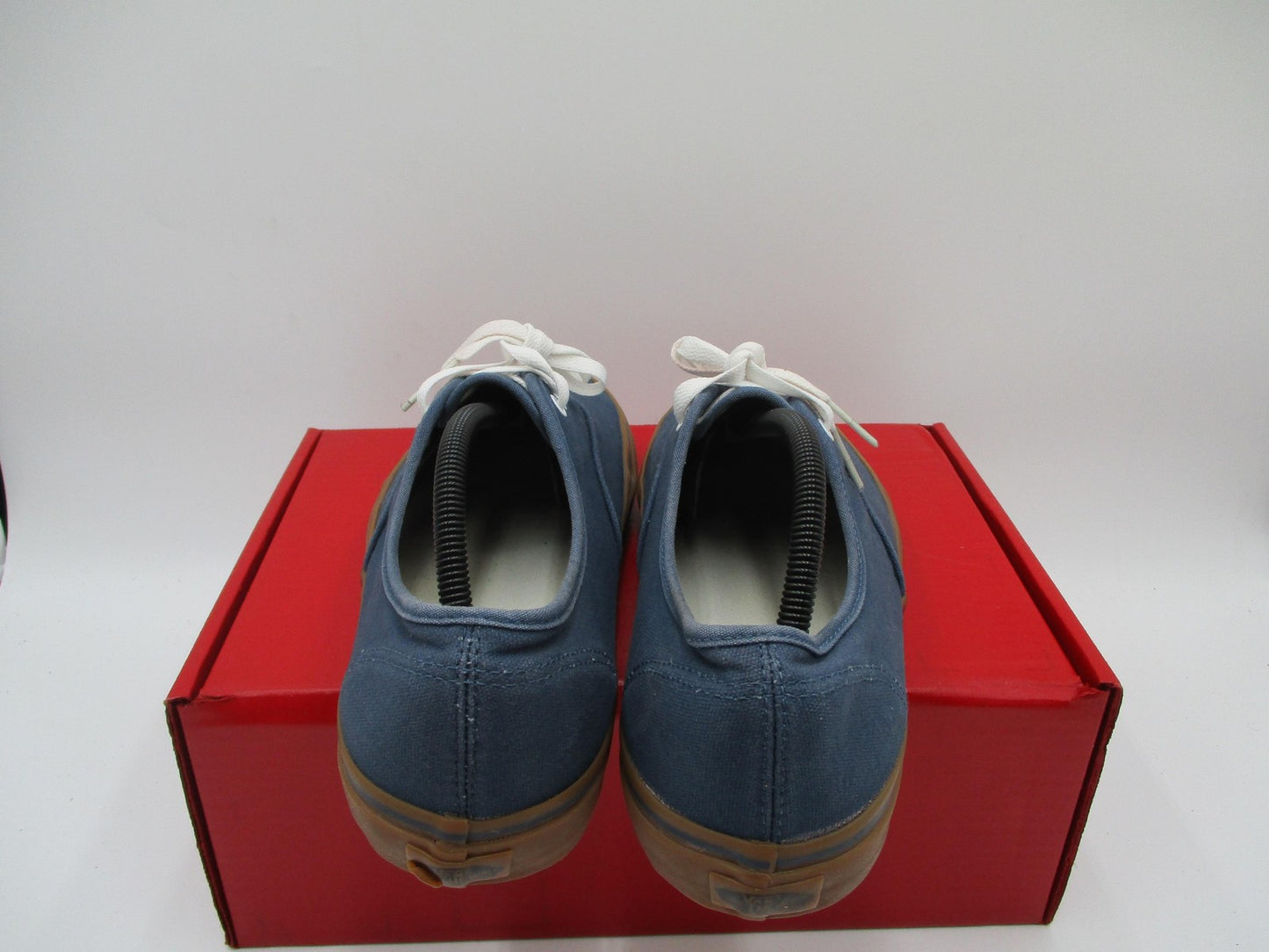 Vans Shoes Mens Size 12 Blue Canvas Gum Sole Low Top Lace Up Skate Casual 1D65