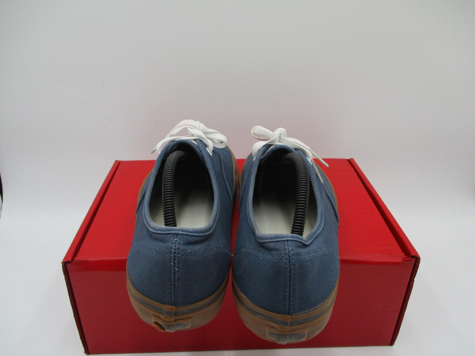 Vans Shoes Mens Size 12 Blue Canvas Gum Sole Low Top Lace Up Skate Casual 1D65