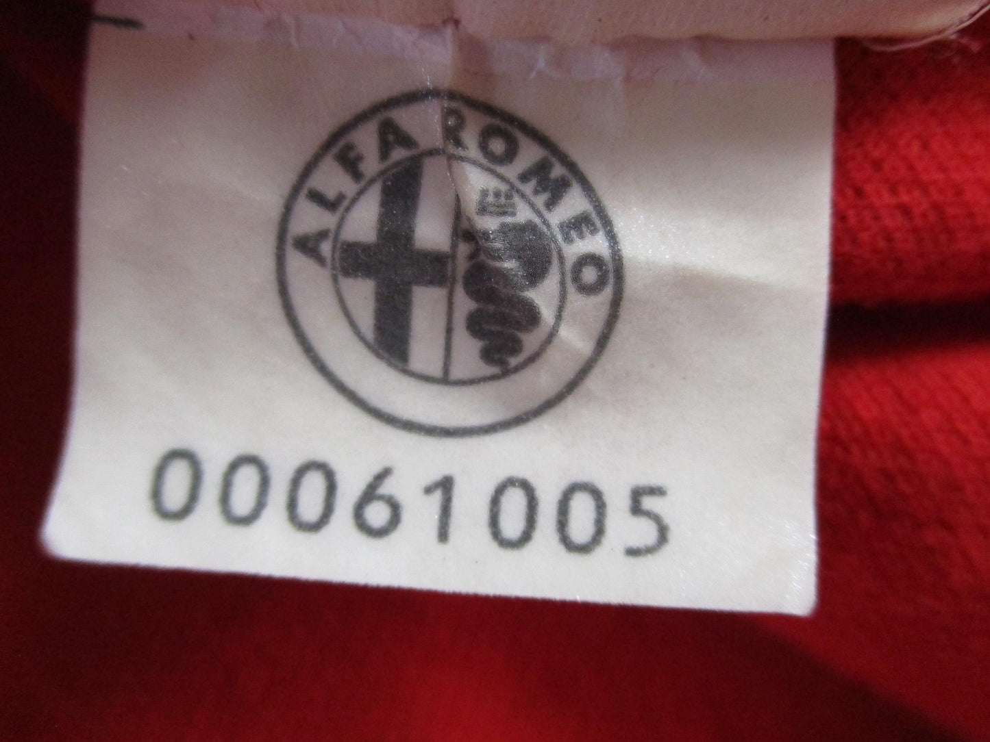 Alfa Romeo Polo Shirt Men 2XL Red Black Short Sleeve Racing Automotive Logo 15609