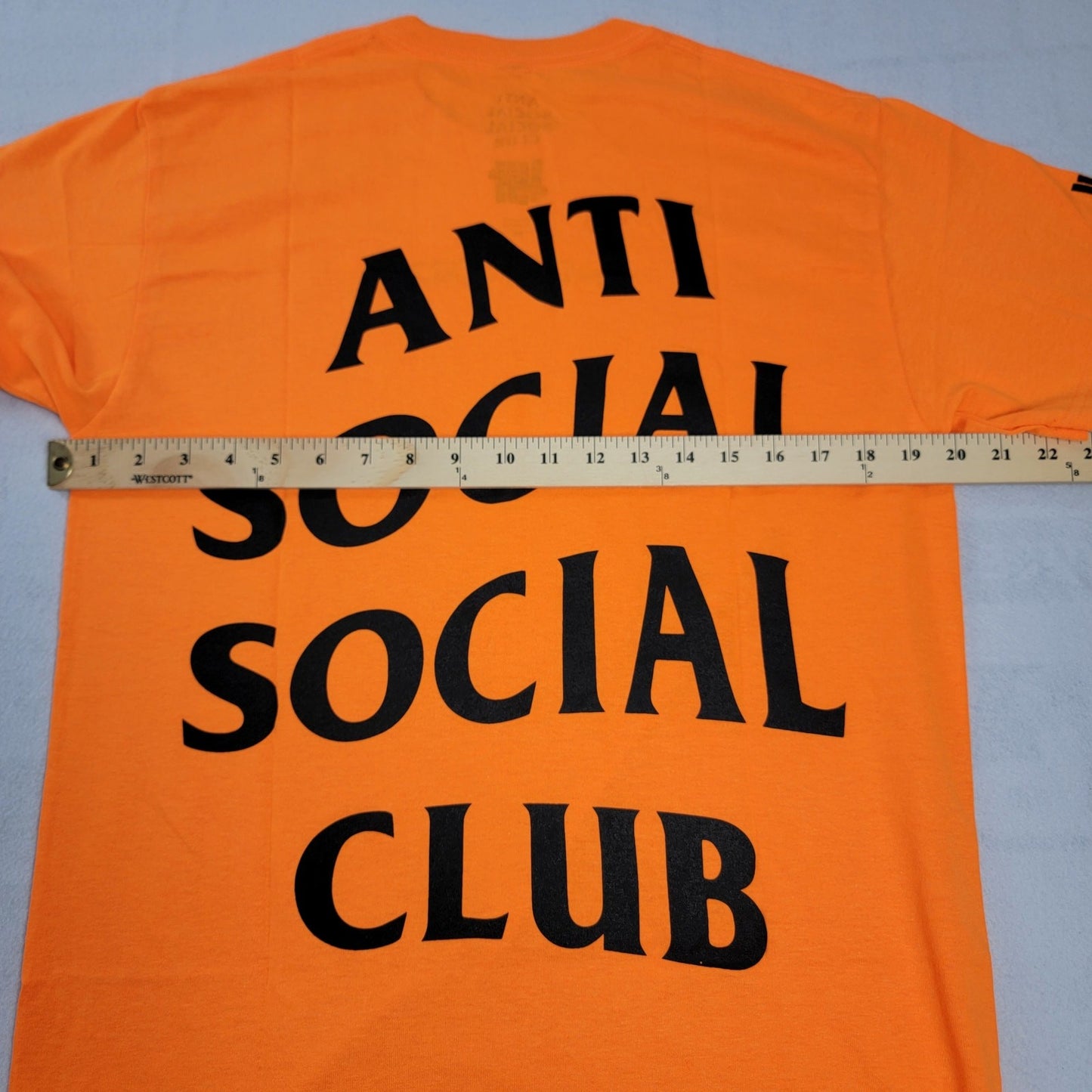 Anti Social Social Club ASSC 'Paranoid' Orange Tee  Size M