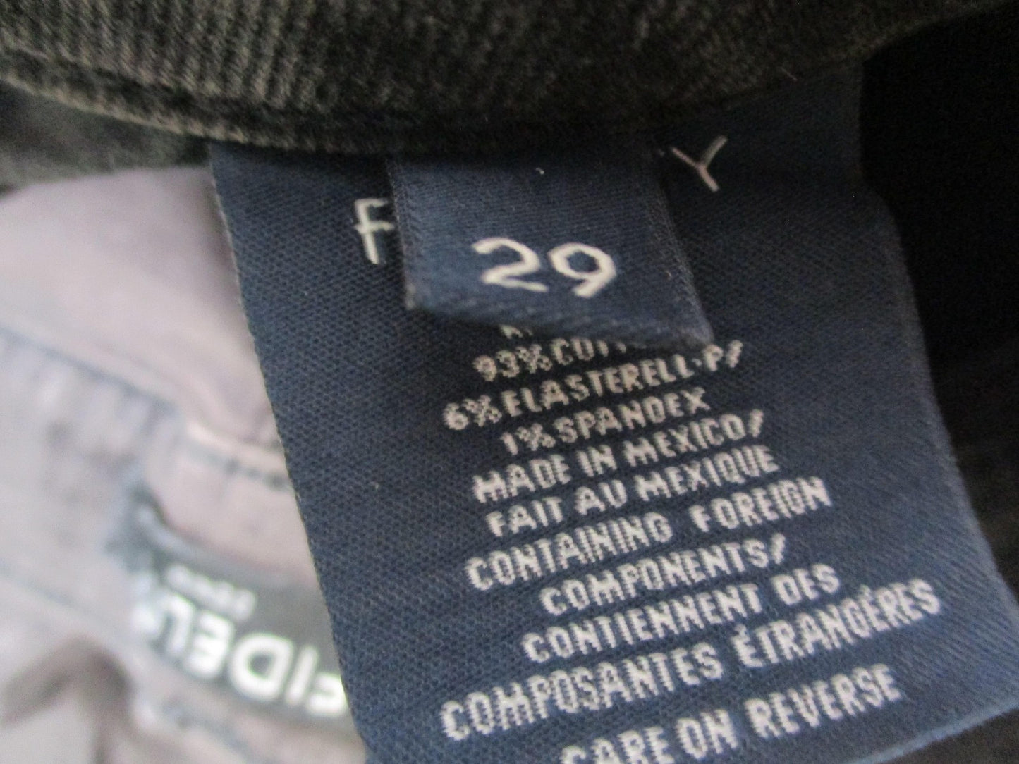 Fidelity Denim Jeans Mens 29x32 Gray Torino Slim Stretch Charcoal Wash