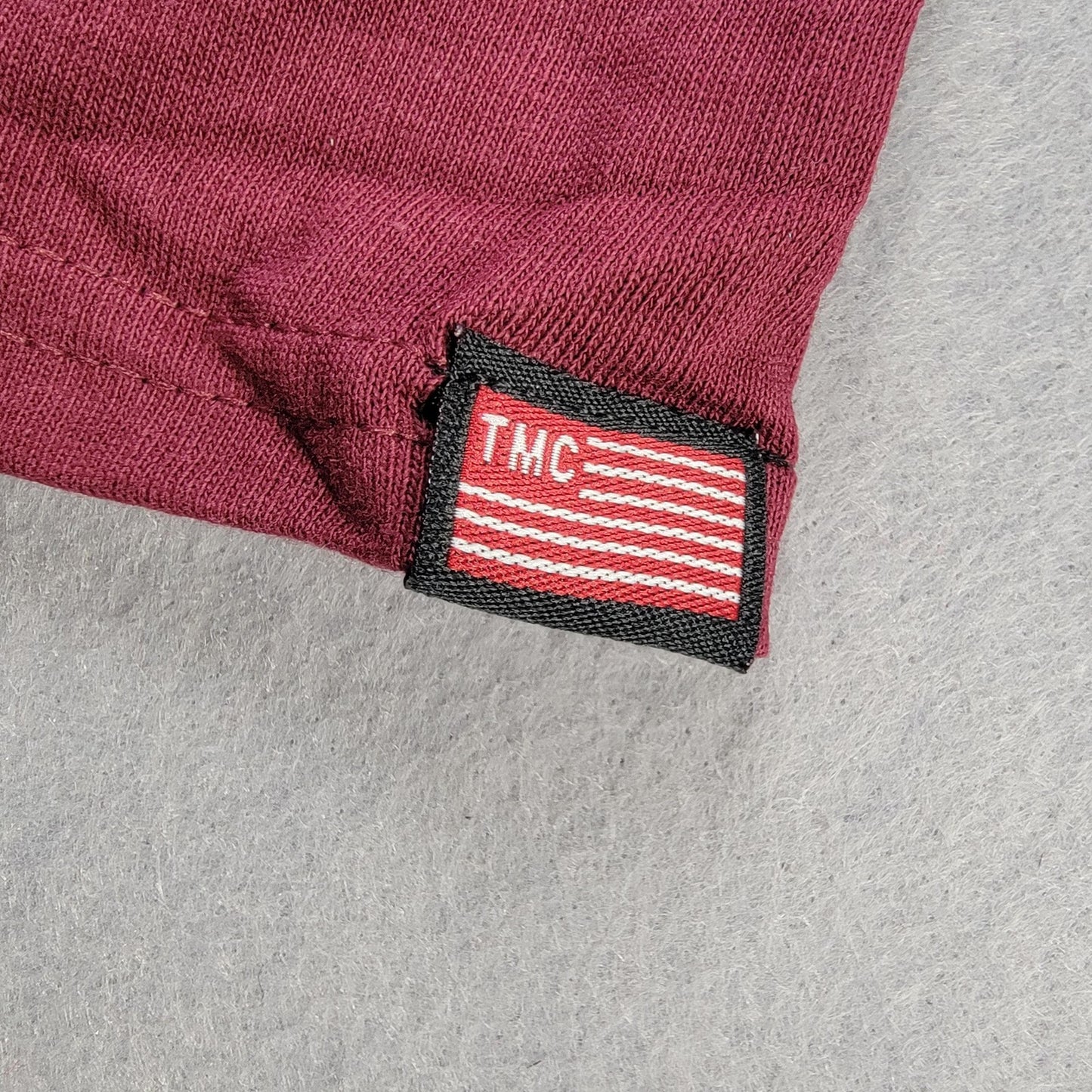 The Marathon Clothing Shirt Mens Small Burgundy Crenshaw Graphic Tee TMC Script3