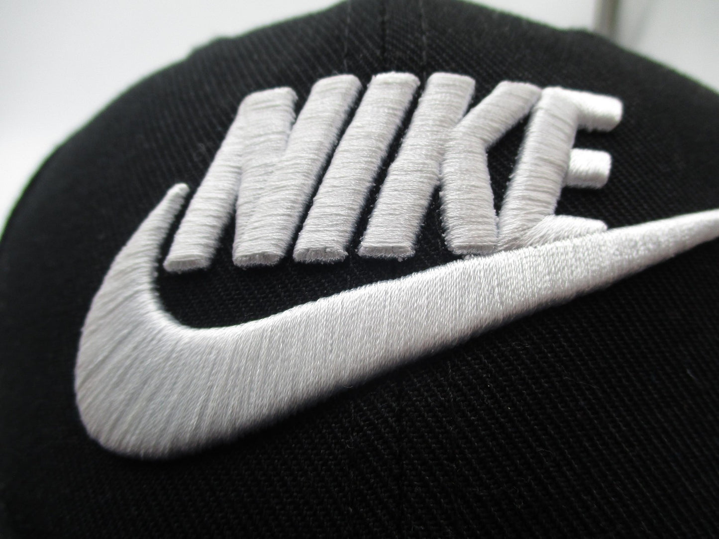 Nike Hat Cap Snap Back Boys Adjustable Black Embroidered Baseball Twill Logo3