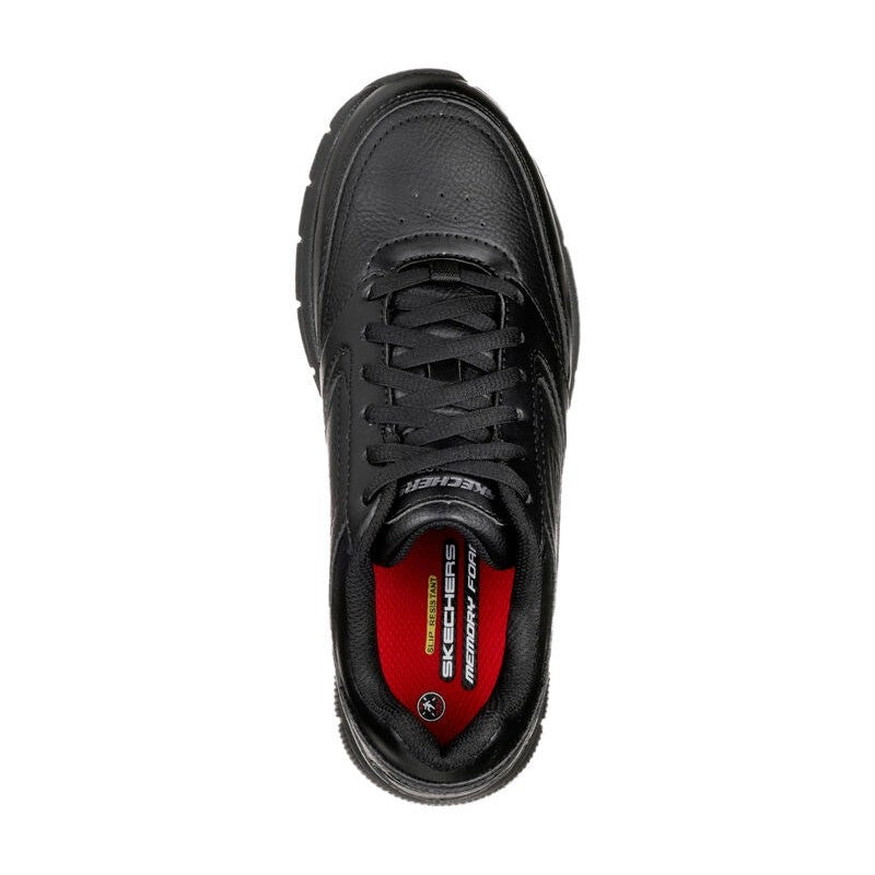 Skechers Slip Resistant Work Relaxed Fit Nampa  Black Womens Sz 7.52