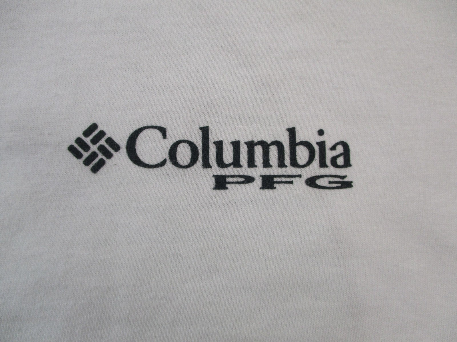 Columbia PFG Shirt Mens Medium White Palm Tree Fishing Graphic Back Print Tee3