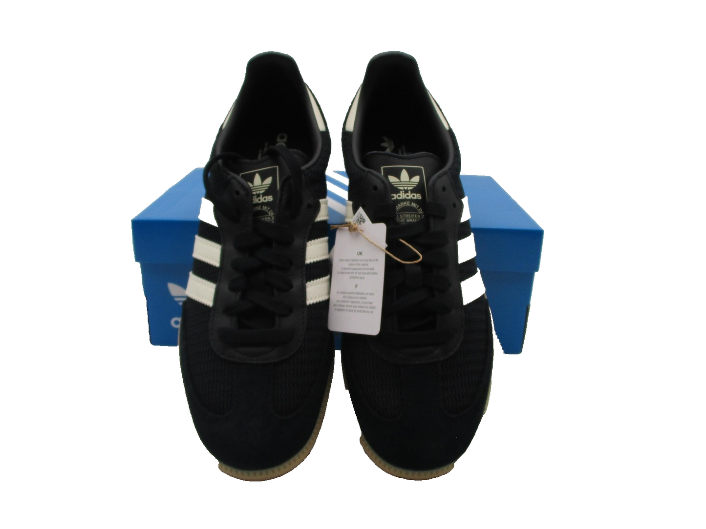 Adidas Originals Samba OG Shoes Mens Size 9 Black White Gum Sneakers JQ51414