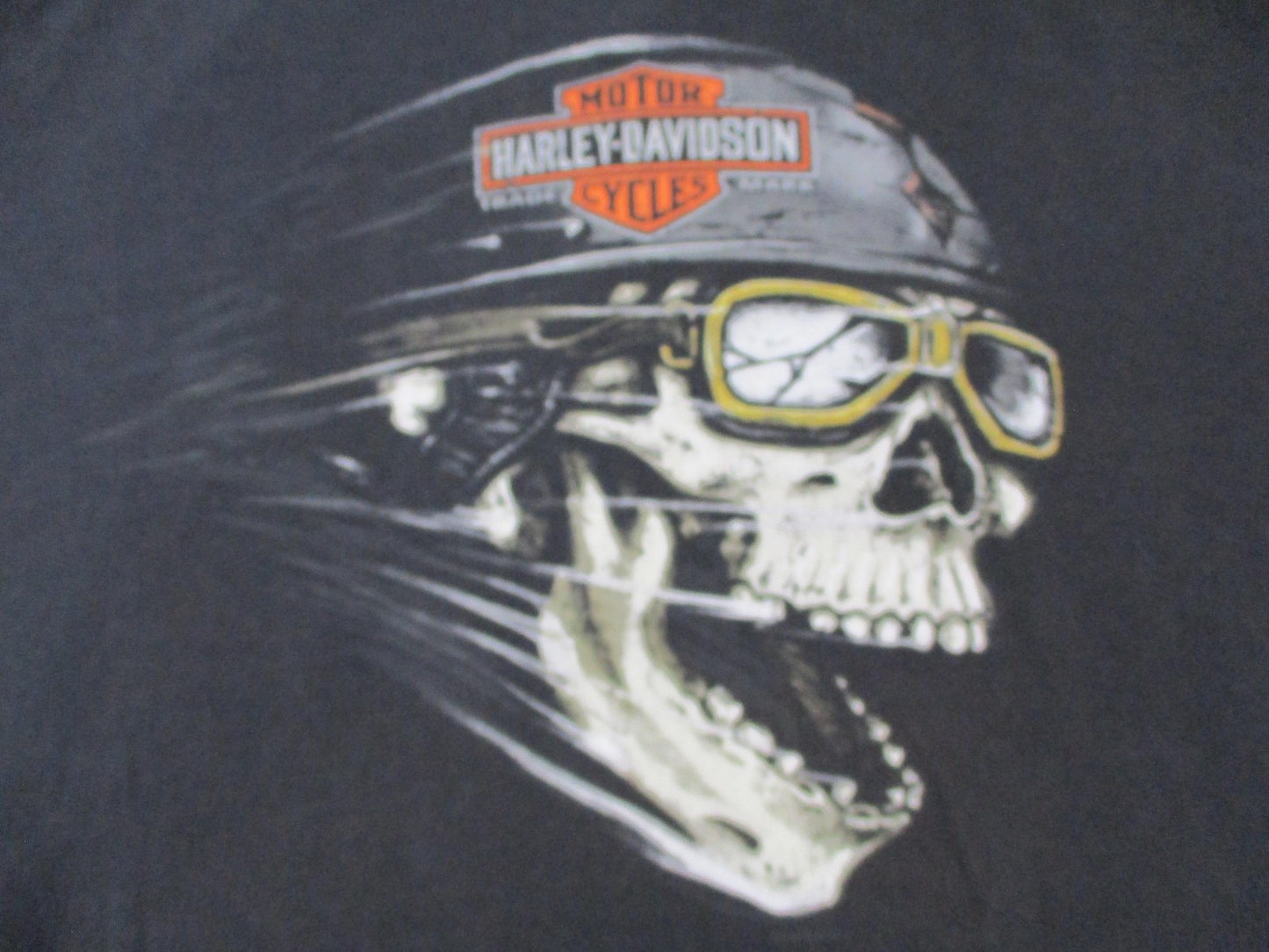 Vintage 1990s Harley Davidson Barnett El Paso TX Skull Biker Tee Mens 2XL 15730