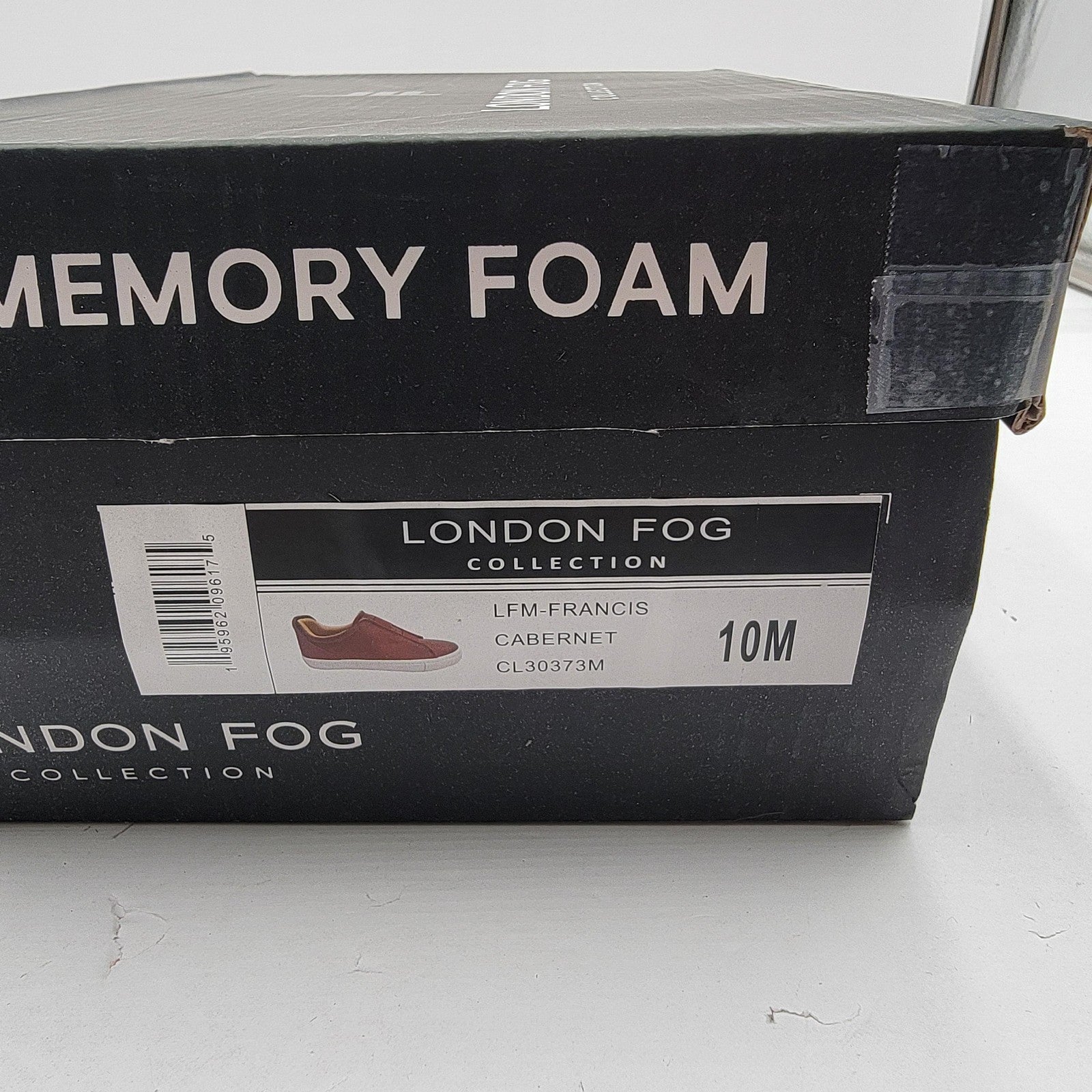 London Fog Shoes Mens Size 10M Red Cabernet Francis Slip On Memory Foam Comfort9