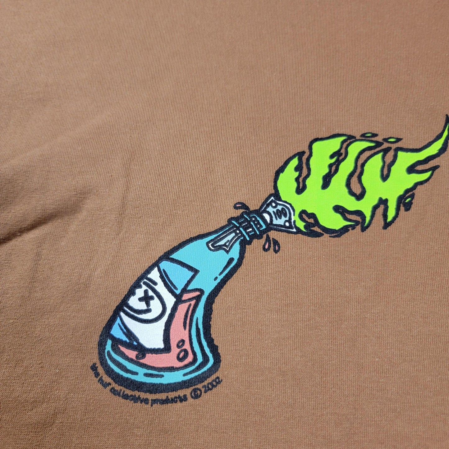 HUF Firestarter Brown + Stance Crew T White 2 PK Mens Sz XL Short Sleeves