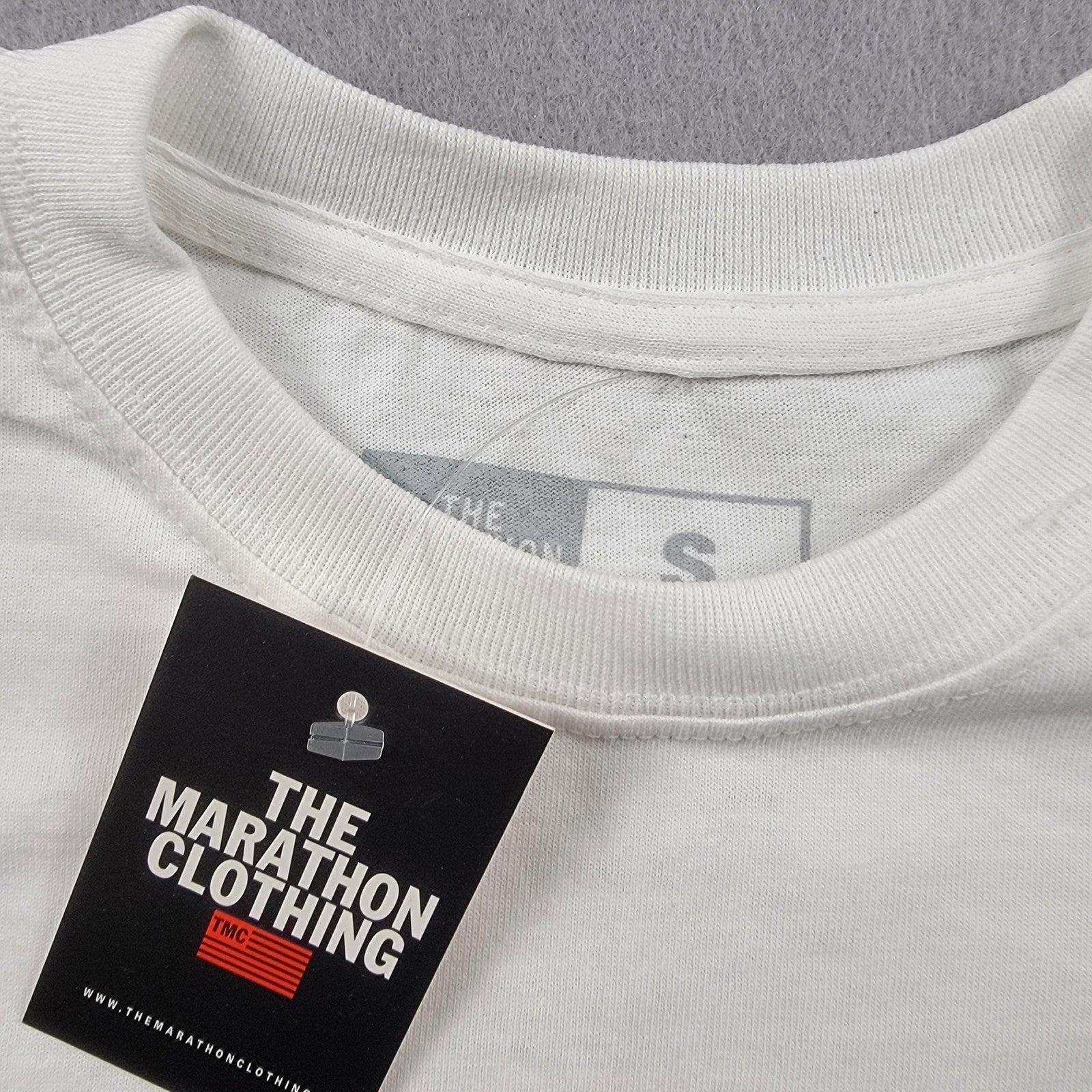 The Marathon Clothing Shirt Mens Small White Crenshaw Script Tee TMC Graphic2