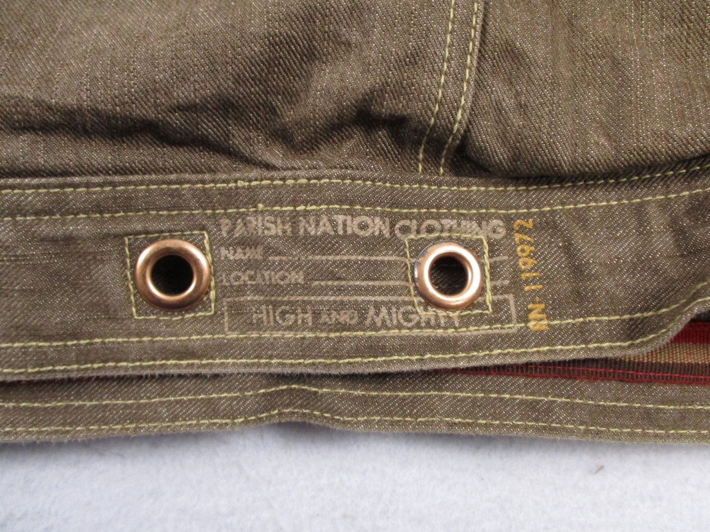 Parish Jacket Mens 4XL Brown Cotton Denim Military Workwear Snap Front Outdoor18