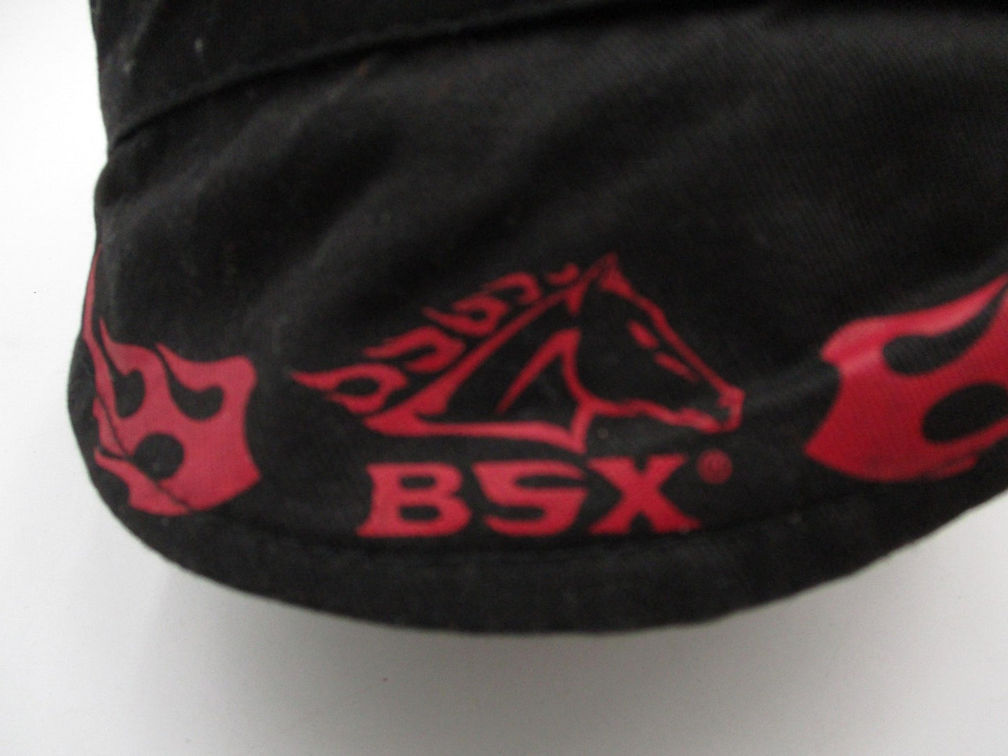 BSX Hat Cap Fitted Mens One Size Black Welding Flame Graphic Revco Safety1