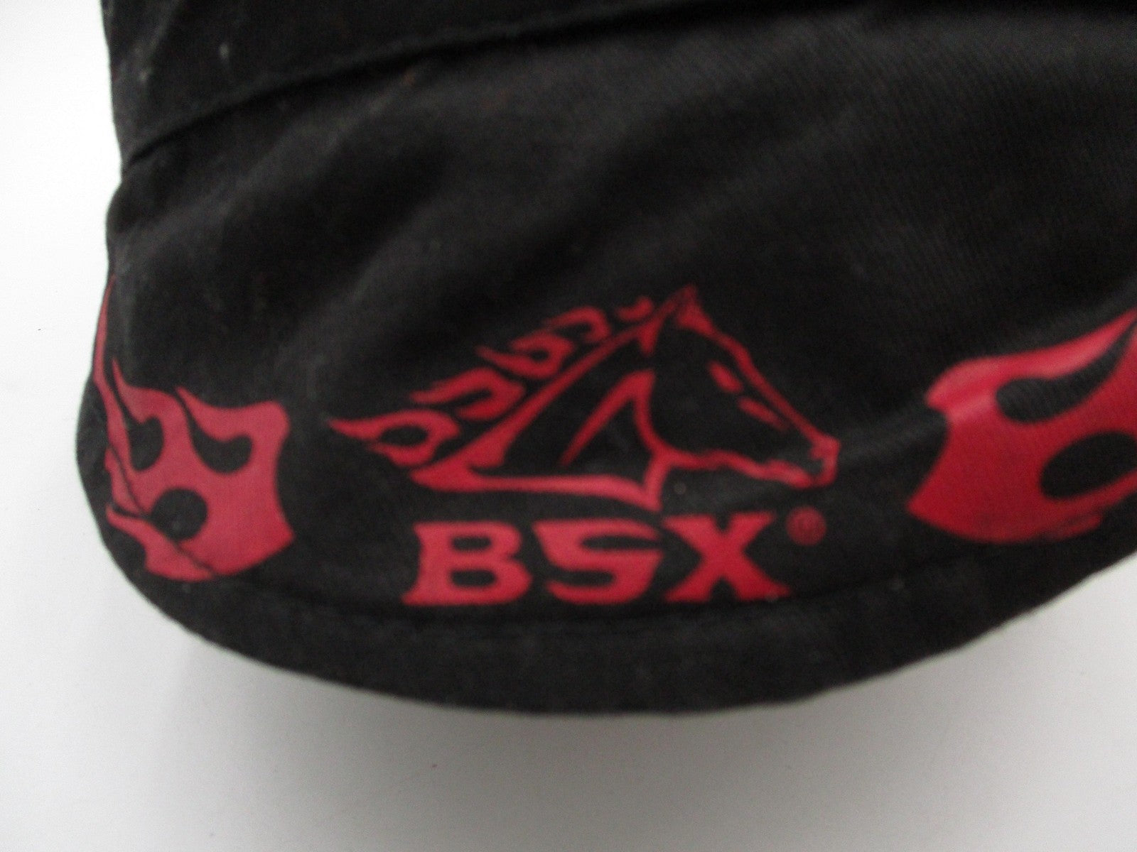BSX Hat Cap Fitted Mens One Size Black Welding Flame Graphic Revco Safety1
