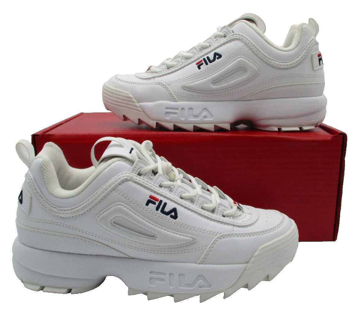 Fila Disruptor 2 Shoes Mens Size 7 White Chunky Low Top Sneakers FW02945111 1Q30