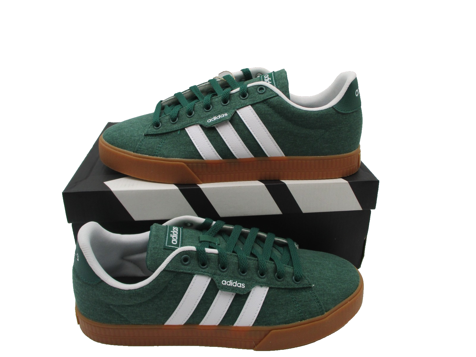 Adidas Daily 3.0 Men’s Sz 10 Green White Gum Casual Sneakers IF7487 Skate Shoes1