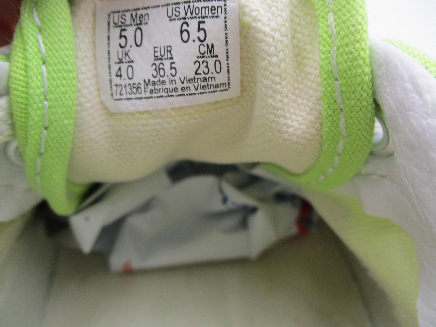 Vans Era Shoes Mens Size 5 Green White Checkerboard Low Top Skate Sneakers15