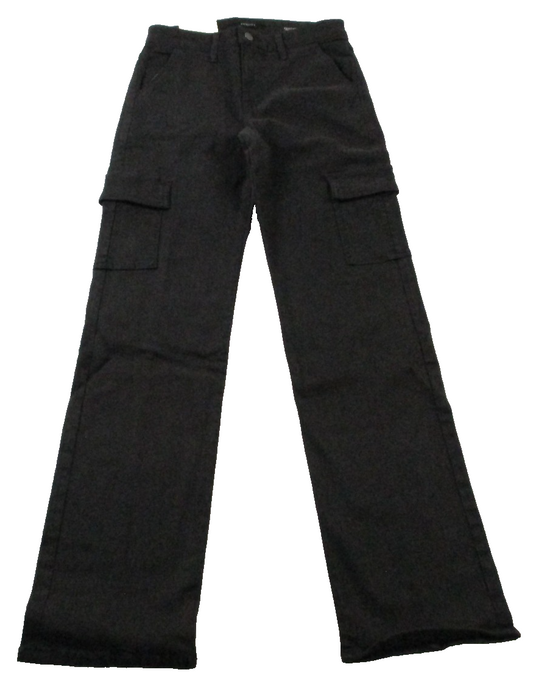 Fidelity Panther Full Cargo Jeans Womens 26 Gray Charcoal Slim Straight USA 14640