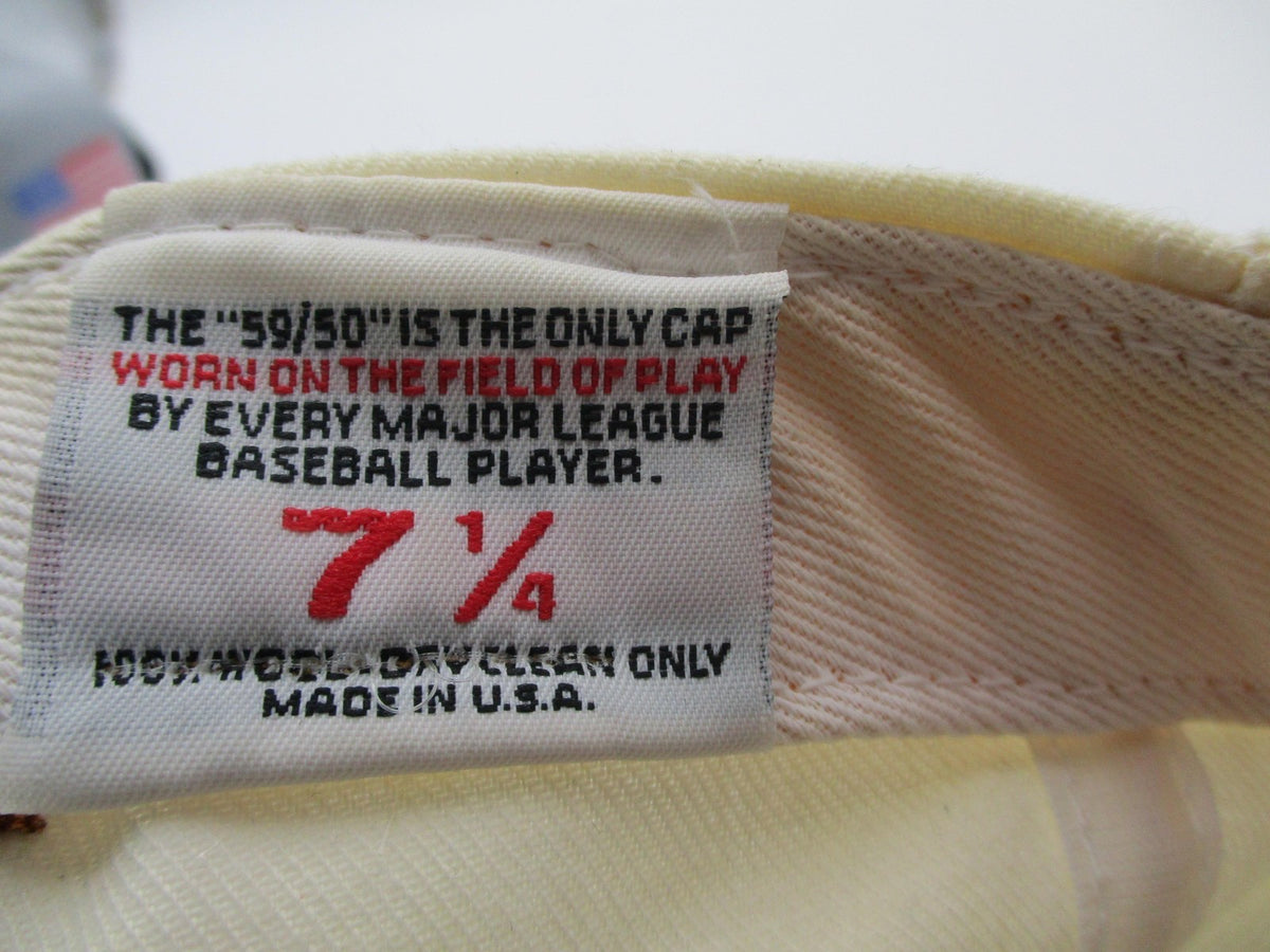 Fox Valley Hat Cap Fitted Mens 7 1/4 White Black Baseball 59FIFTY New Era12