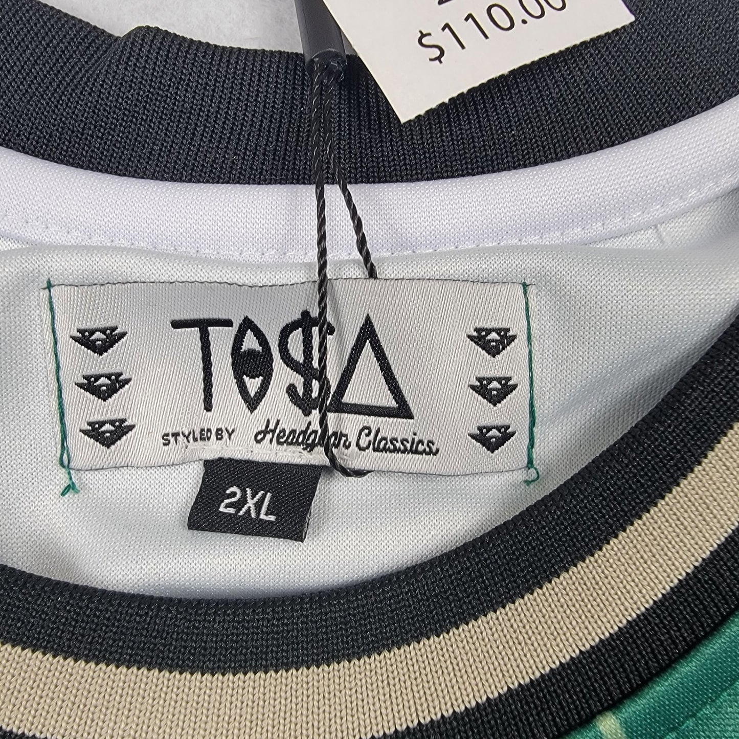 Headgear Classics TISA Basketball Jersey 2Pack XXL Black & Green NWT 74