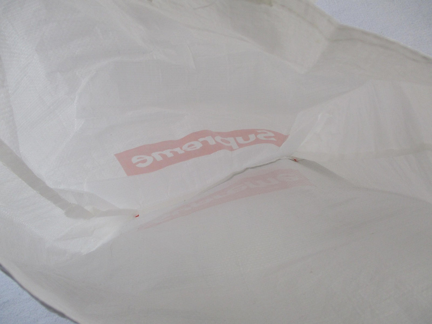 Supreme Tote Bag Mens Large White Polypropylene Box Logo Shopping Casual4