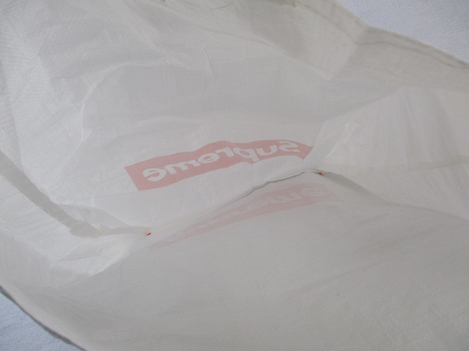 Supreme Tote Bag Mens Large White Polypropylene Box Logo Shopping Casual4