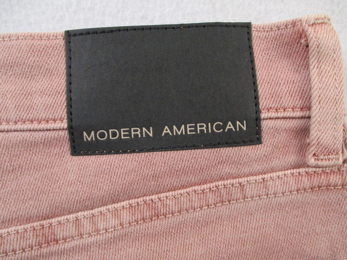 Modern American Delamo Jeans Womens 26 Pink Wide Leg Sherbet Wash Denim