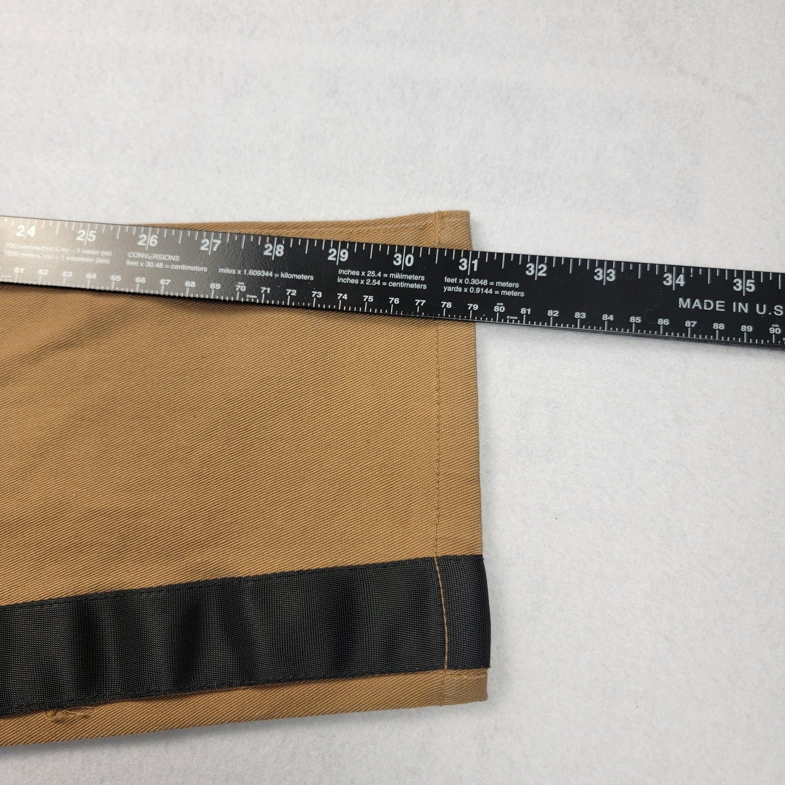 Rocawear Pants Men 42x32 Tan Khaki Slim Fit Chino Twill Side Stripe Stretch 11996