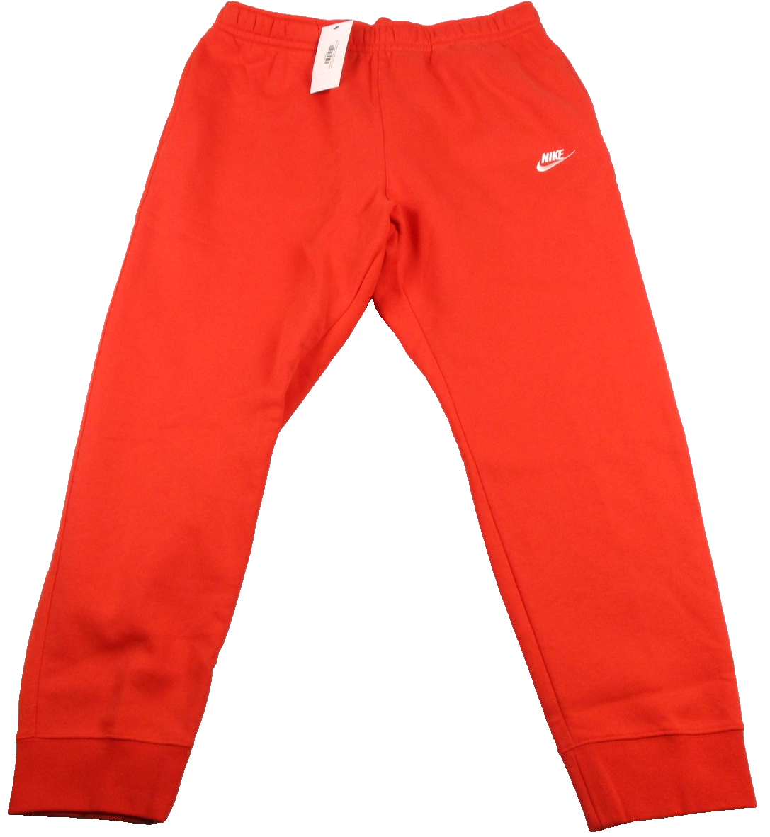 Nike Sportswear Club Fleece Pants Mens 2XL Red Joggers Sweatpants Taper Leg 12450