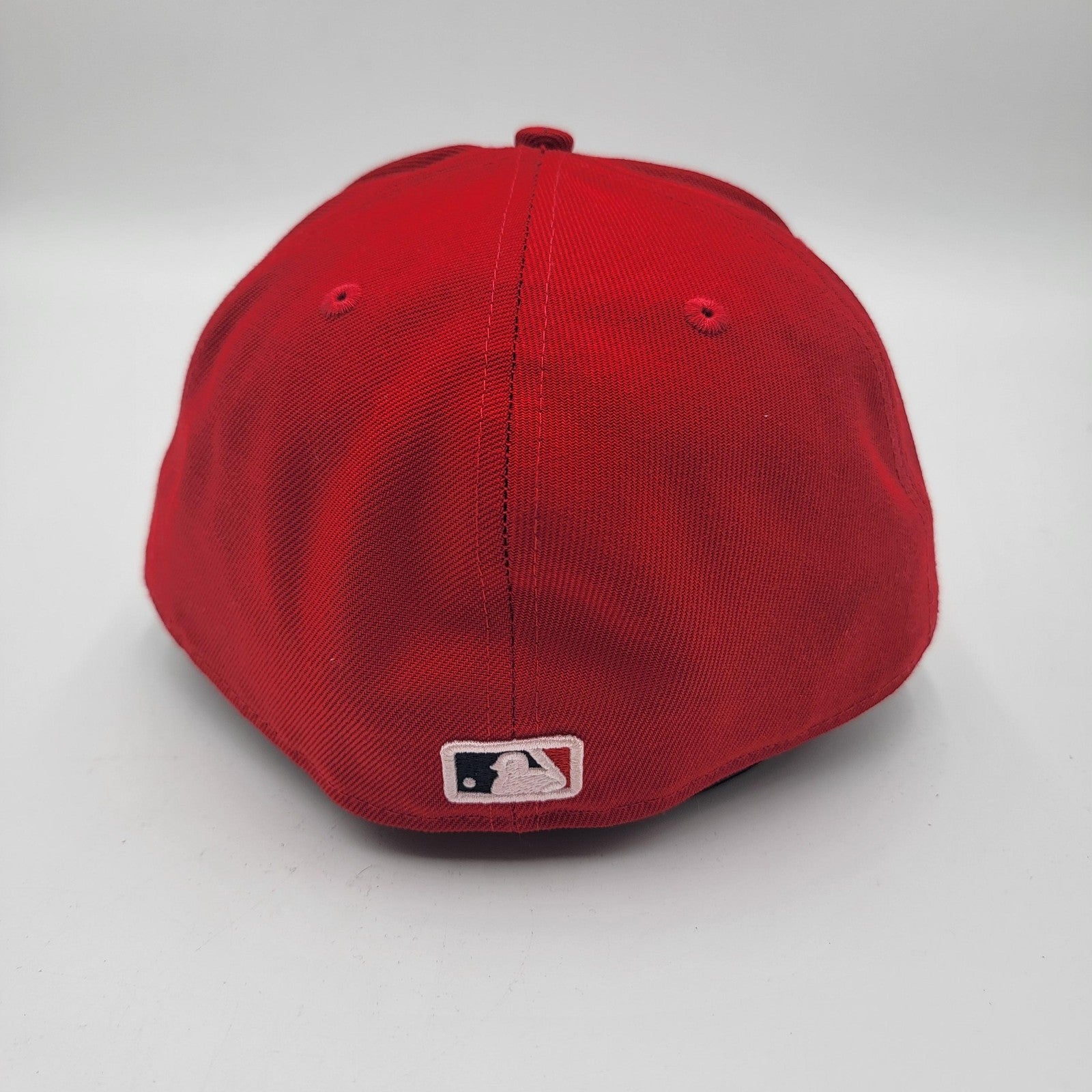 Los Angeles Angels Hat Cap Fitted Mens 7 3/4 Red MLB Baseball New Era2