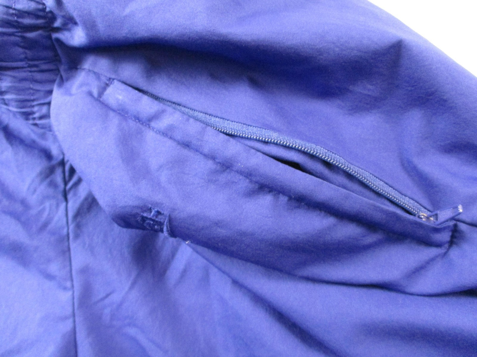Vintage Reebok Track Pants Womens M Blue Warm Up Elastic Cuff Zip Pocket 14537