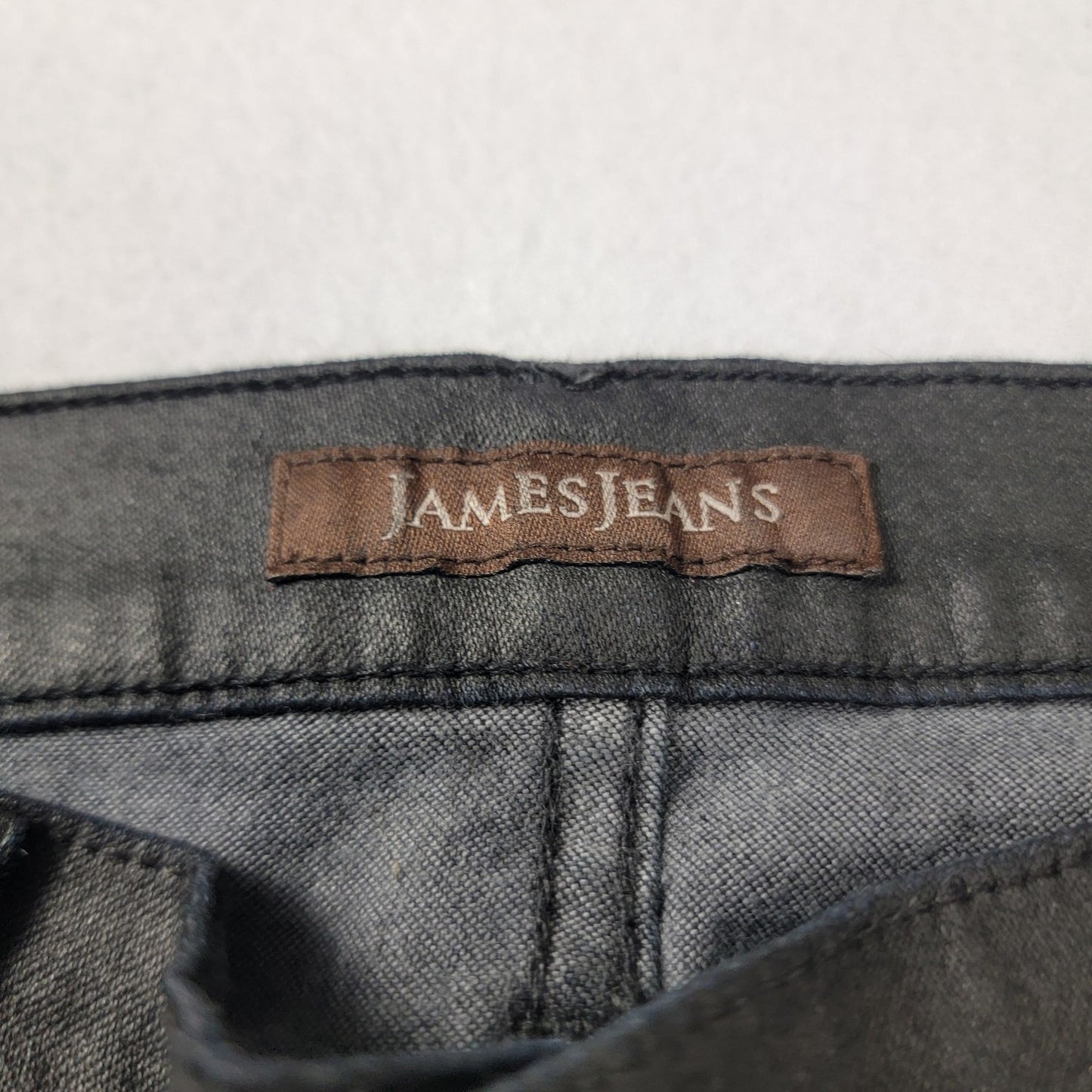James Jeans Twiggy Jeans Womens 28 Black Skinny Stretch Denim Made USA