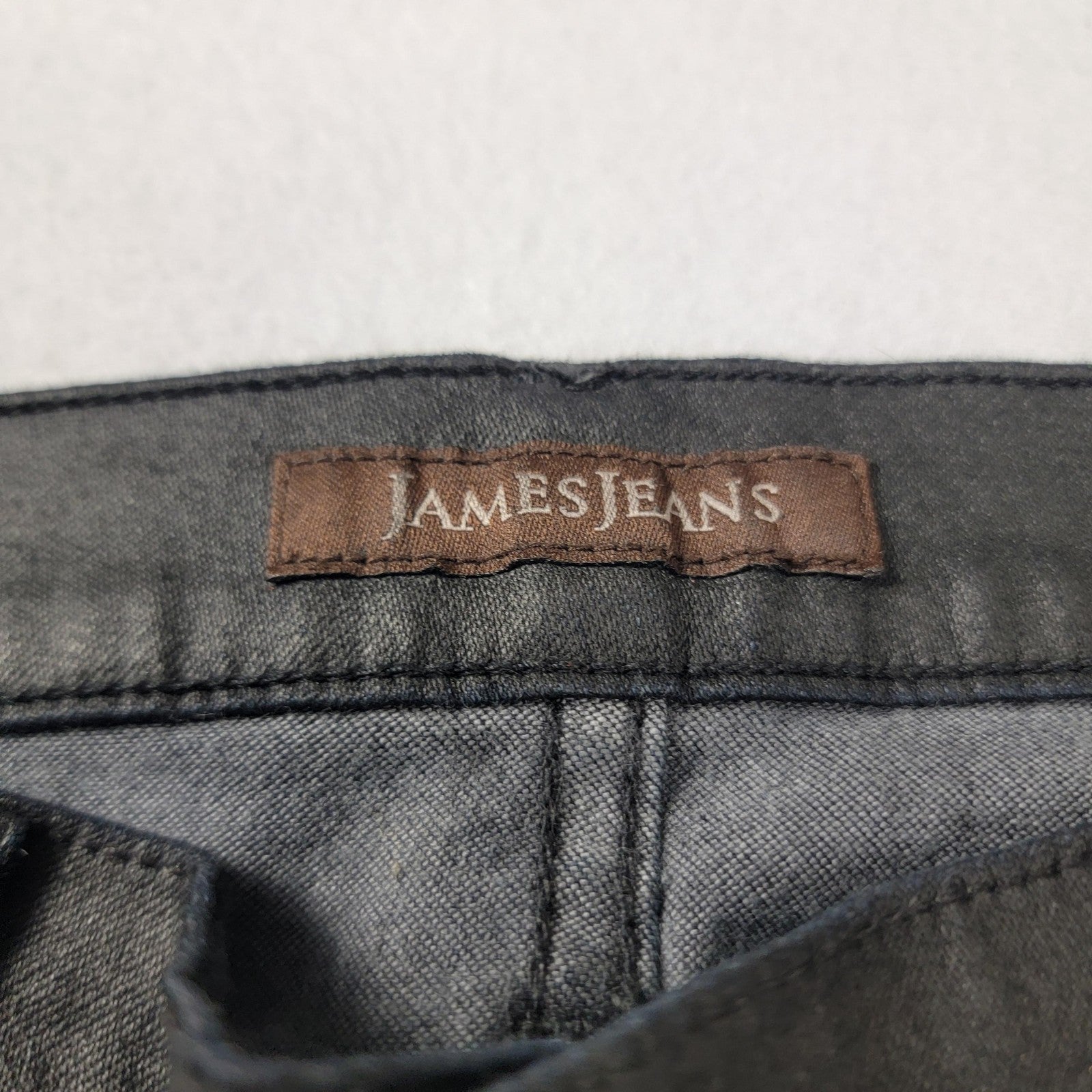 James Jeans Twiggy Jeans Womens 28 Black Skinny Stretch Denim Made USA