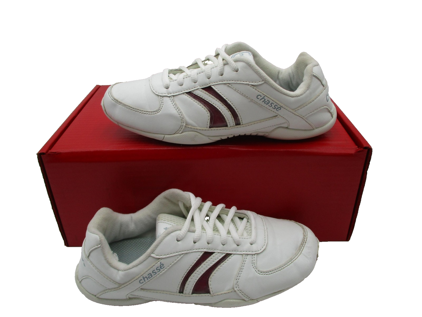 Chassé Flip IV Shoes Womens Size 5.5 White Cheerleading Sneakers 2003606 (1D9)2