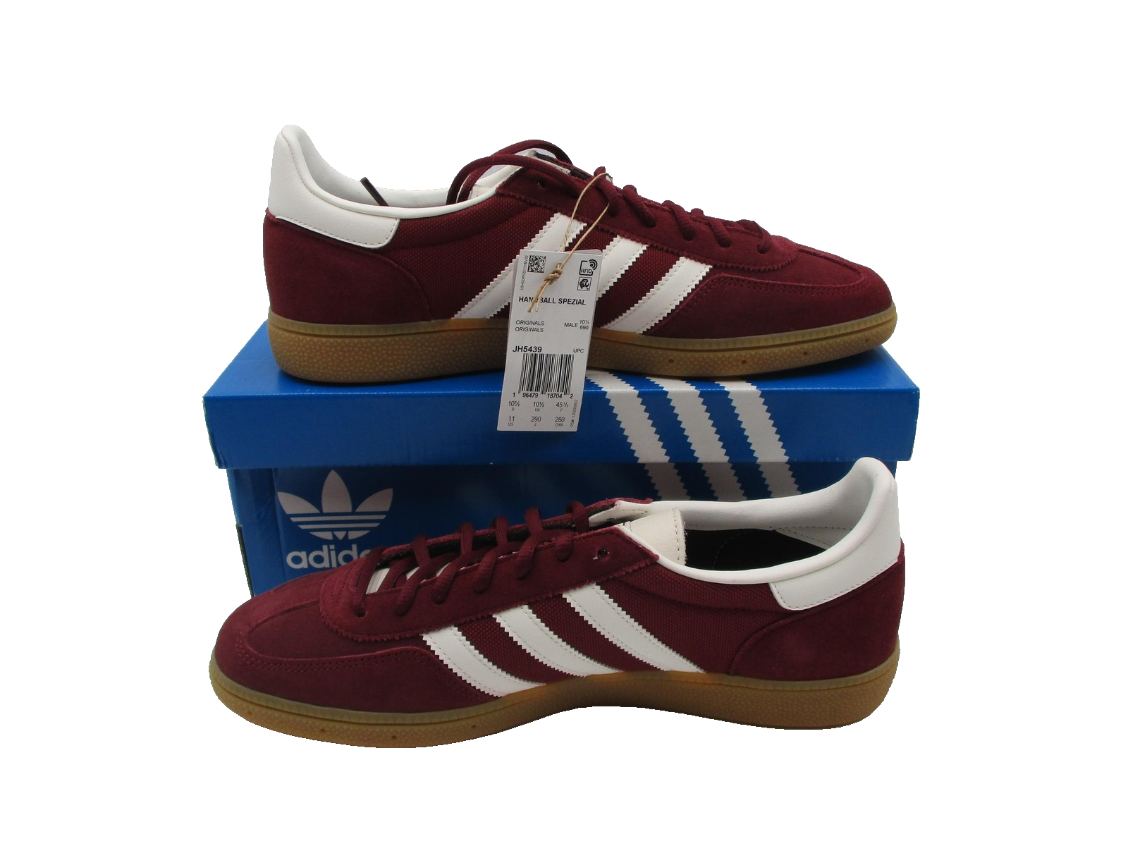 Adidas Handball Spezial Shoes Mens Size 11 Shadow Red Cloud White Gum JH54392