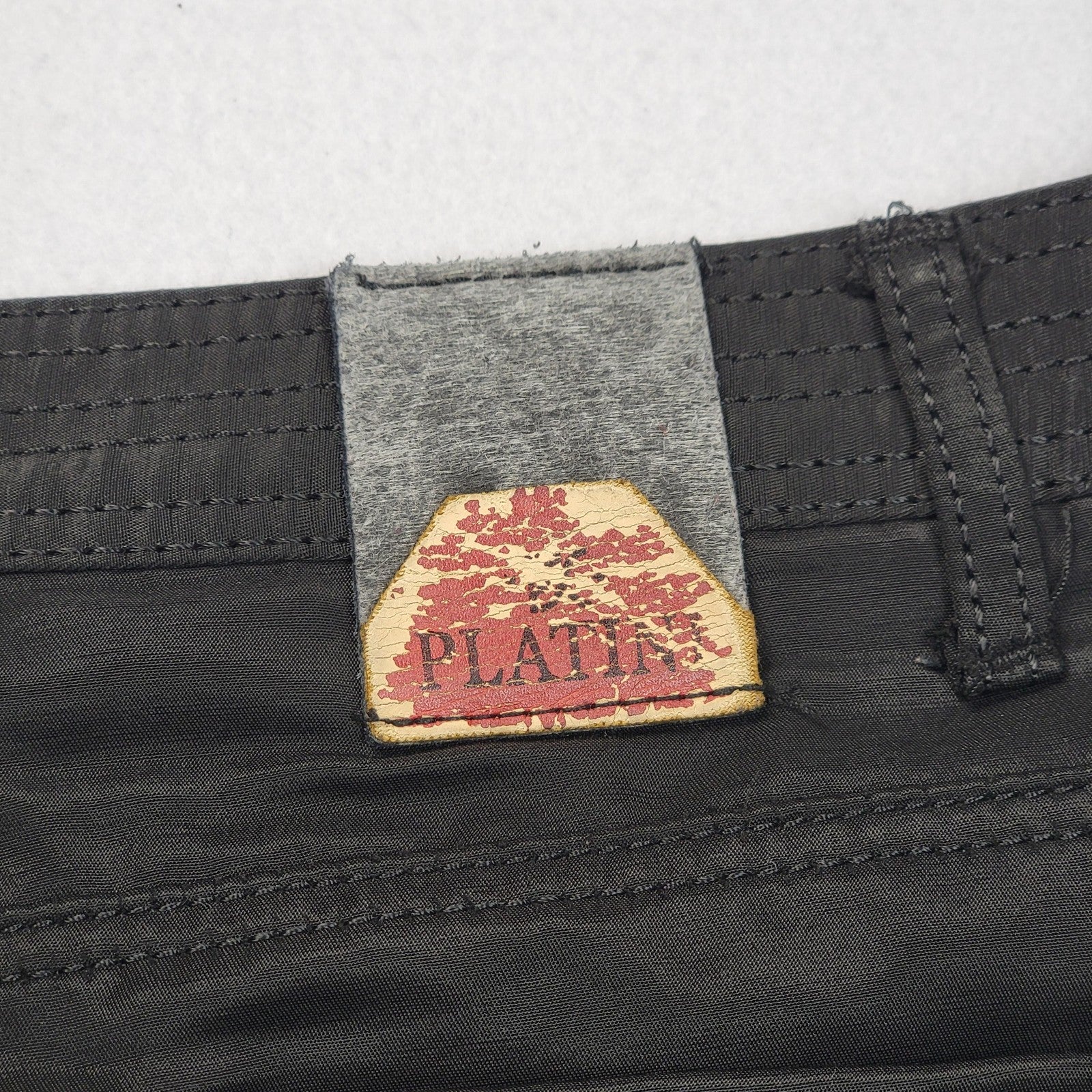 Platini Jeans Men 40 Black 5 Pocket Straight Leg Classic Casual Denim Pants 11984