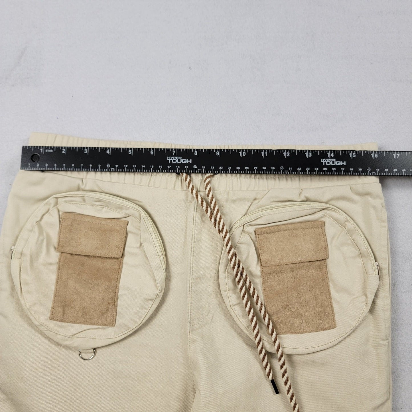 The Hideout Clothing Pants Set Medium Black Cream Cargo Joggers NWT