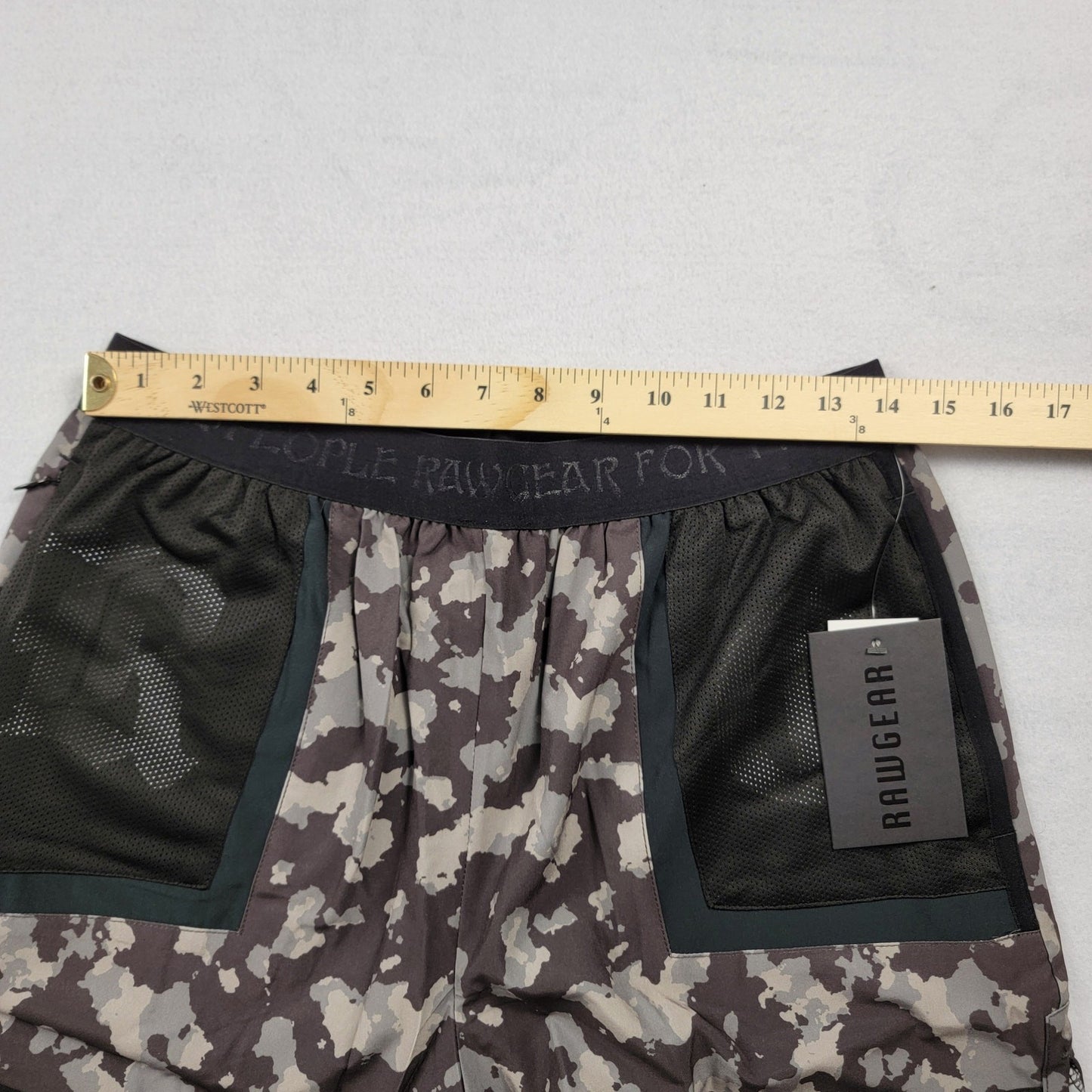 RawGear Eternal Life Shorts White Camo Size Small Athletic Gym Training NWT6