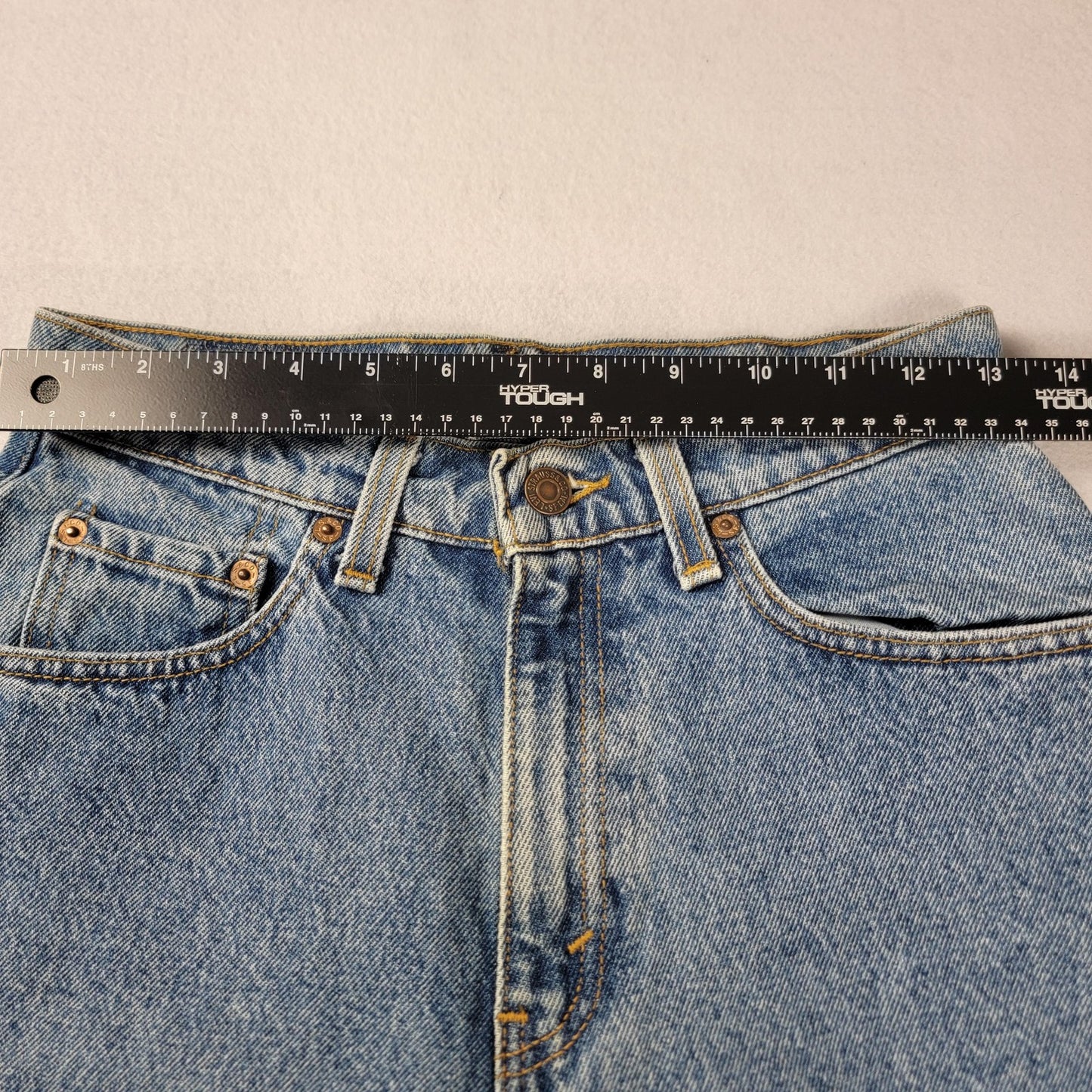 Vintage Levis 525 Jeans Womens 8 Blue High Rise Tapered Made USA Denim 90s