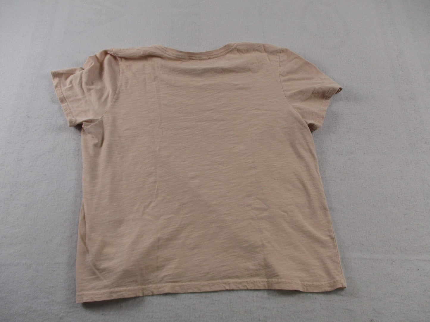 Lucky Brand Shirt Womens XL Beige Grateful Dead Rhinestone Skull Graphic Tee1