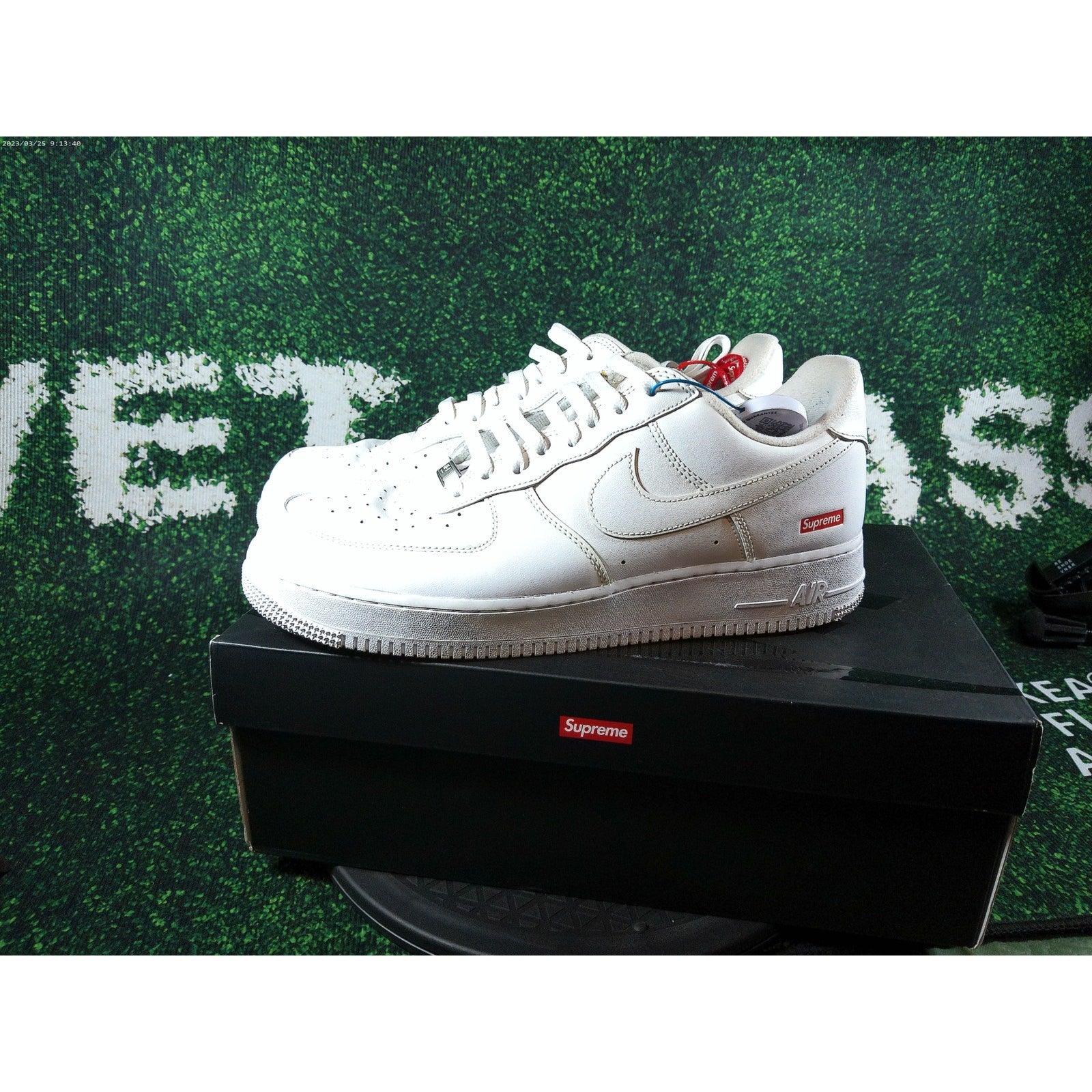 Nike Supreme x Air Force 1 Low 'Box Logo  White' Sz 11.5 CU9225 100 0