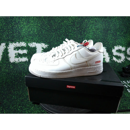 Nike Supreme x Air Force 1 Low 'Box Logo  White' Sz 11.5 CU9225 100 0