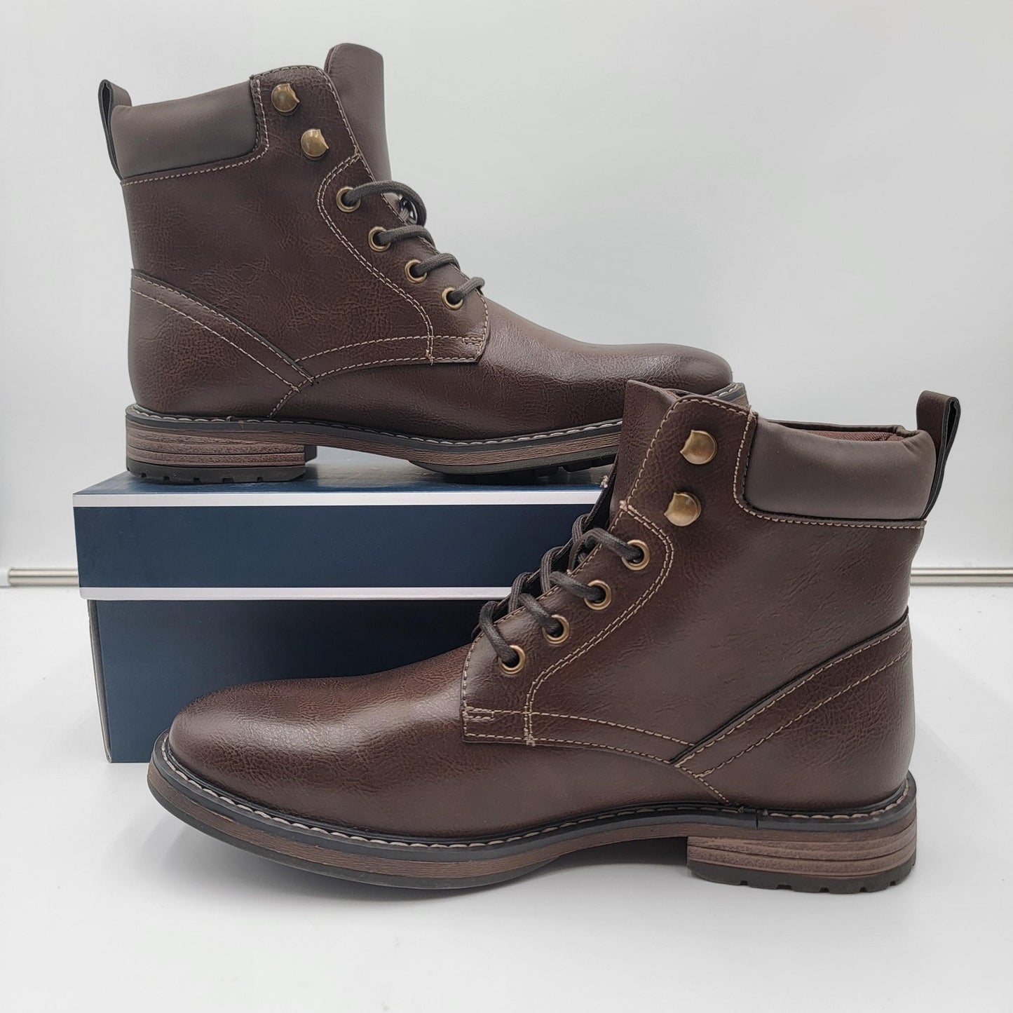 Club Room Westin Boots Mens Size 8 Dress Casual Lace Up Ankle Shoes1