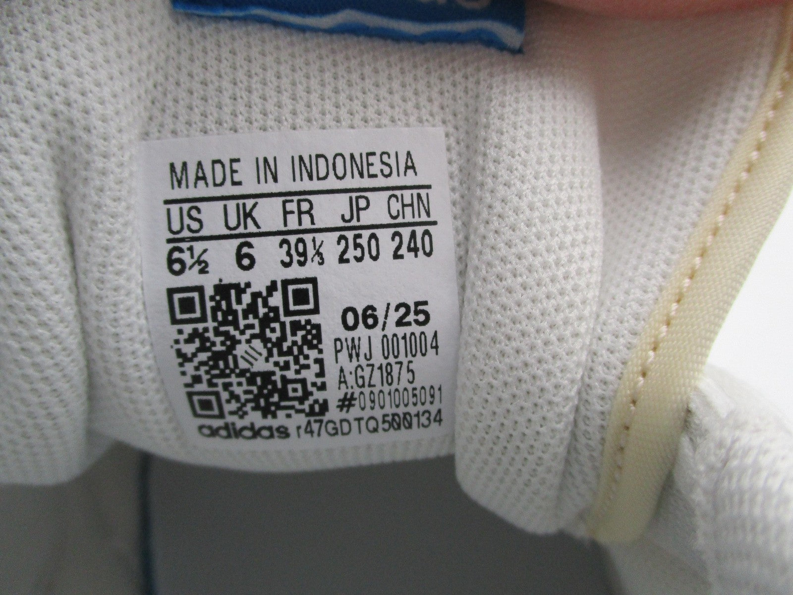 Adidas NY 90 J Shoes Youth Size 6.5 White Blue Low Top Sneakers GZ187514