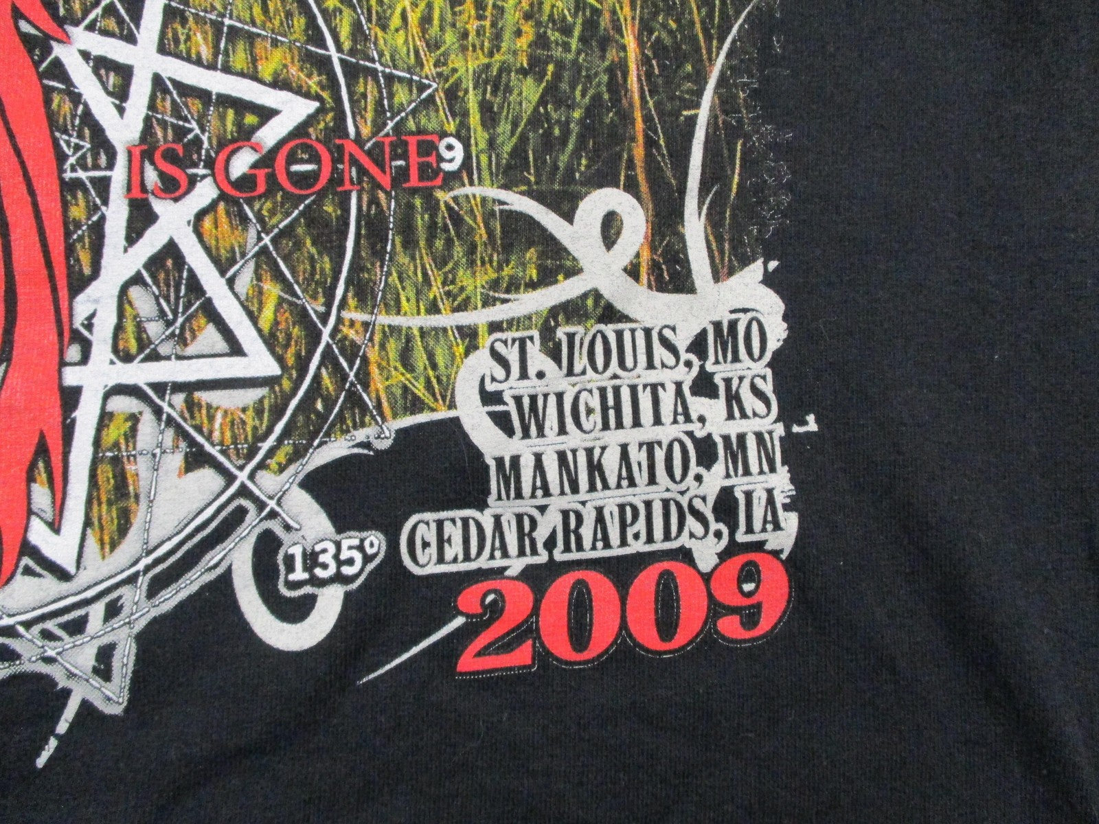 Slipknot Shirt Mens Large Black All Hope Is Gone Tour 2009 Graphic Band Tee9