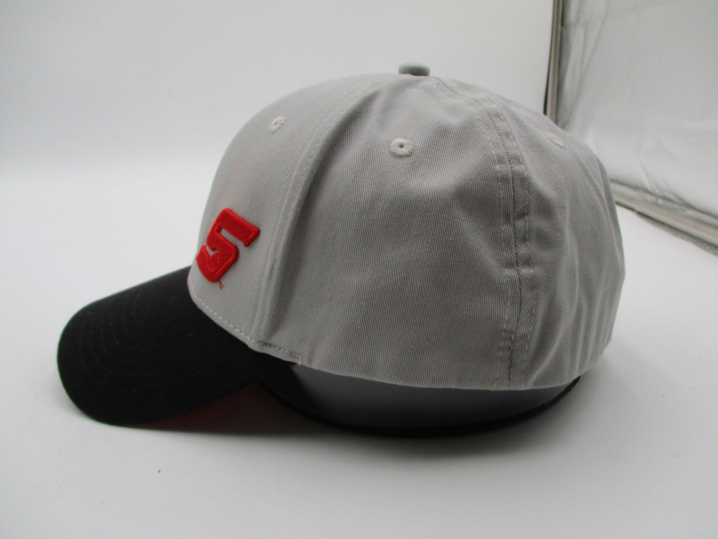 Snap-on Hat Cap Fitted Mens XL Gray Black Red Embroidered Logo Baseball Twill3
