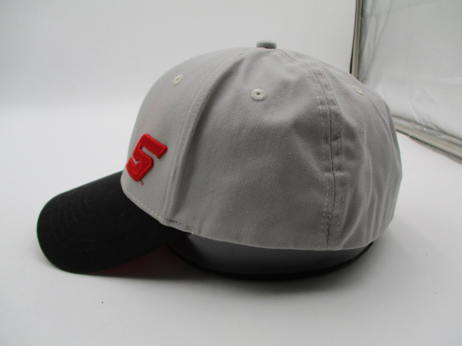Snap-on Hat Cap Fitted Mens XL Gray Black Red Embroidered Logo Baseball Twill3