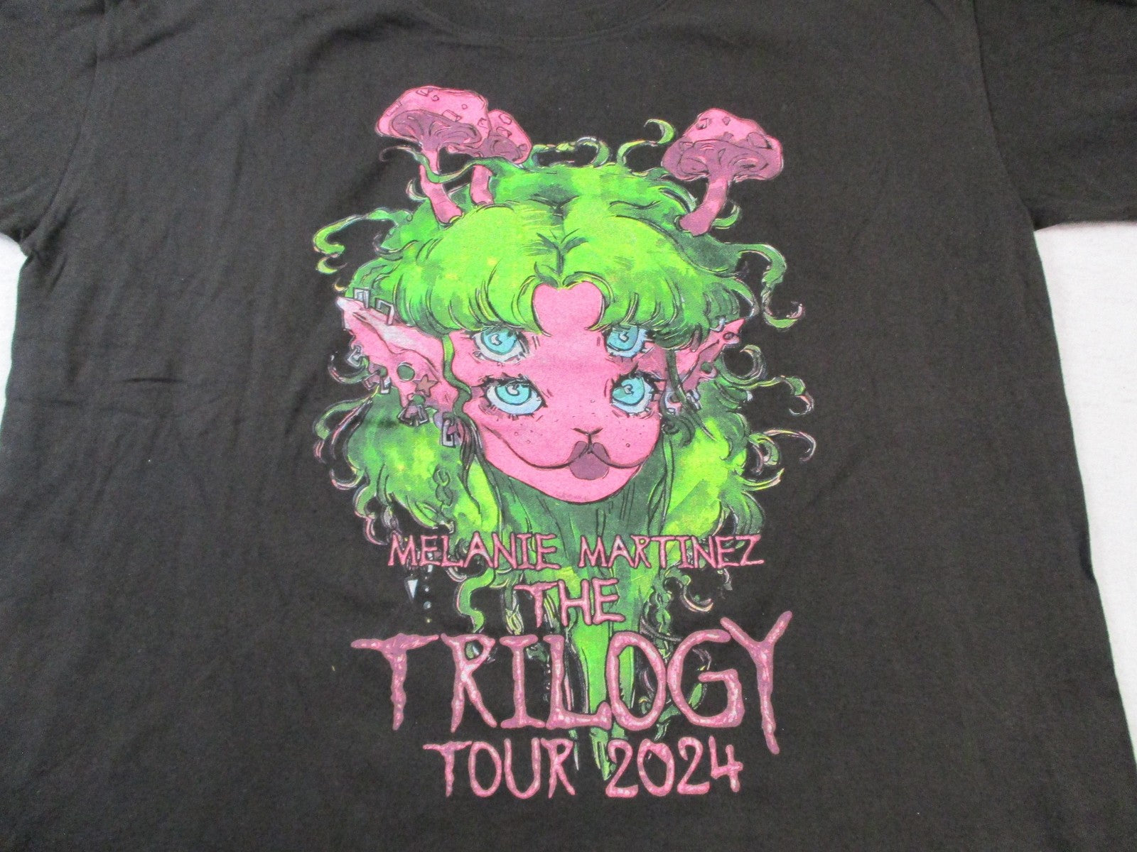 Melanie Martinez The Trilogy Tour 2024 Concert Tee Small Black 100% Cotton 15414