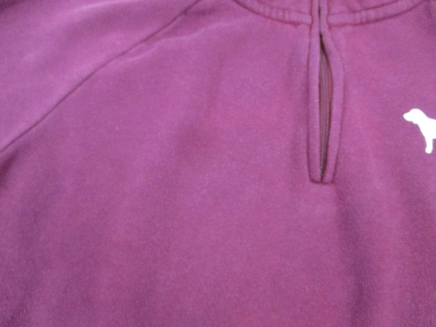 Victoria’s Secret PINK Half Zip Pullover Sweatshirt Maroon Women’s Large